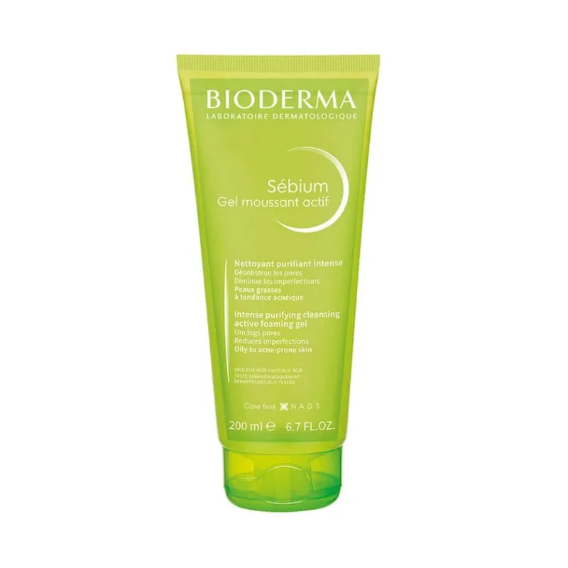 BIODERMA Sébium Gel moussant actif Gel de curățare 200 ml — preț și oferte