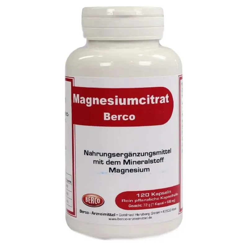 Citrat de magneziu Berco Capsule 120 Capsule — preț și oferte