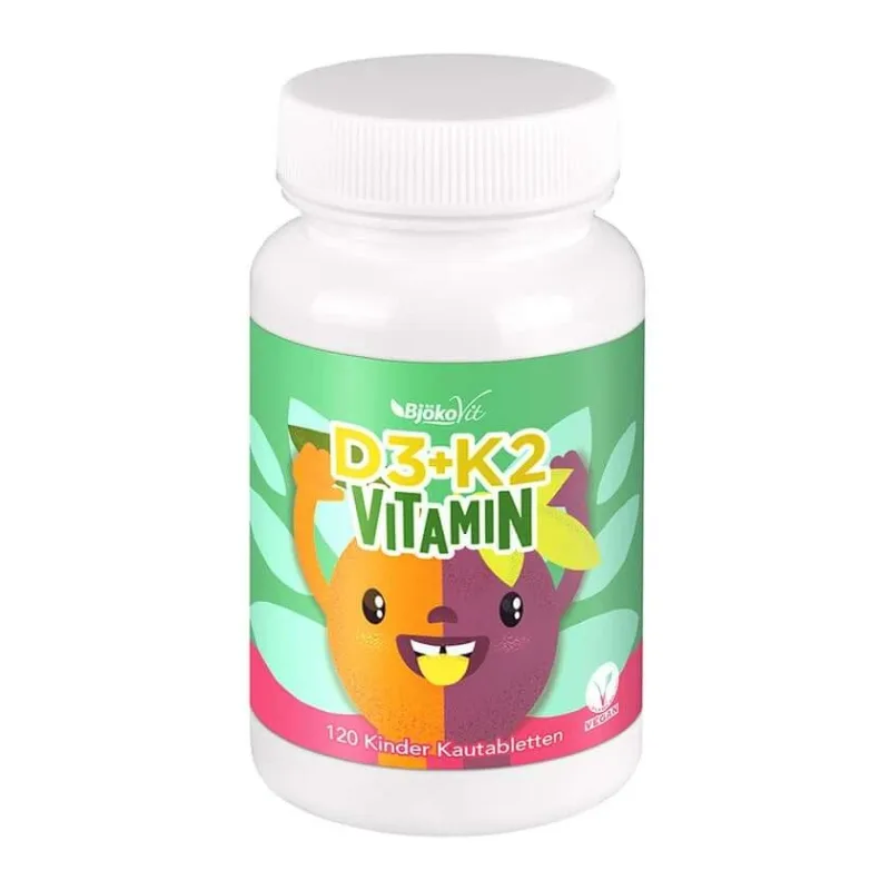 Vitamina D3+K2 comprimate masticabile pentru copii 120 capsule — preț și oferte