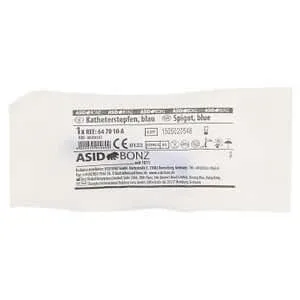 Dop de cateter steril albastru 1 buc