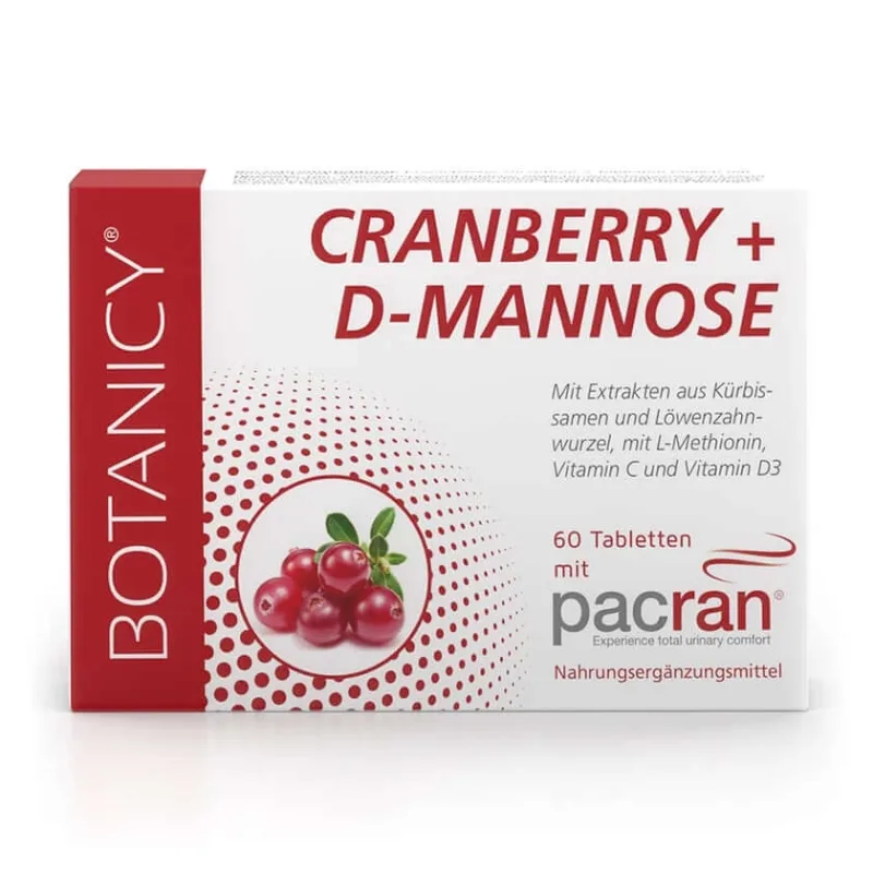 Botanicy CRANBERRY + D-MANNOSE 60 St — preț și oferte