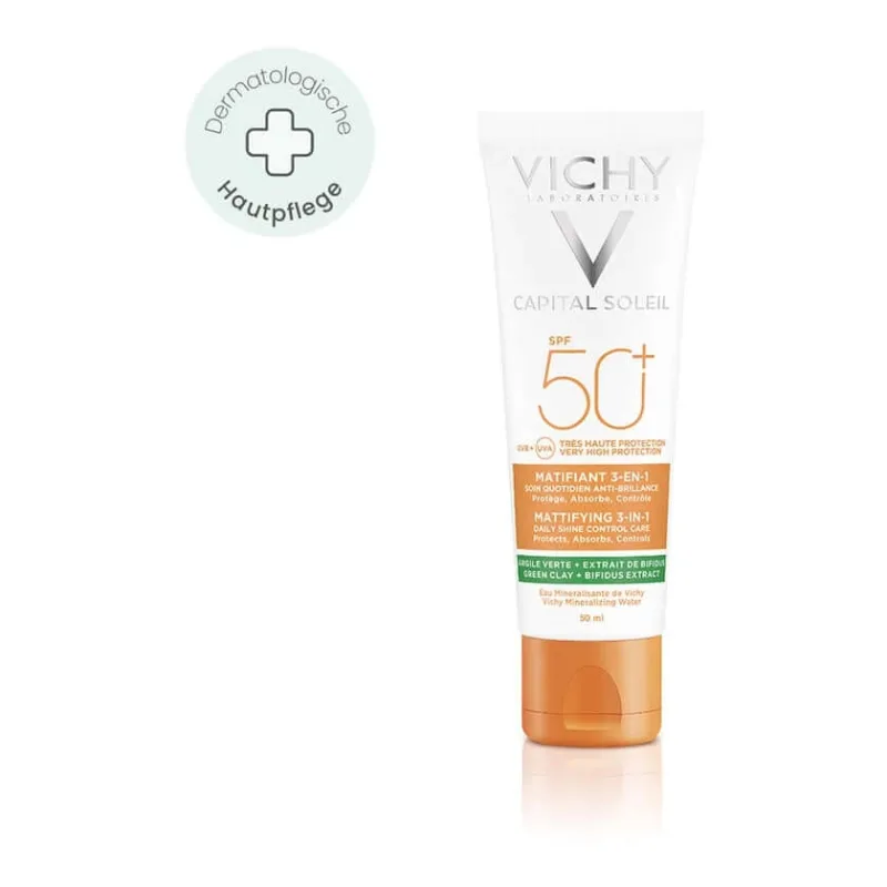 VICHY Capital Soleil 3 în 1 protecție solară matifiantă SPF 50+ 50 ml — preț și oferte