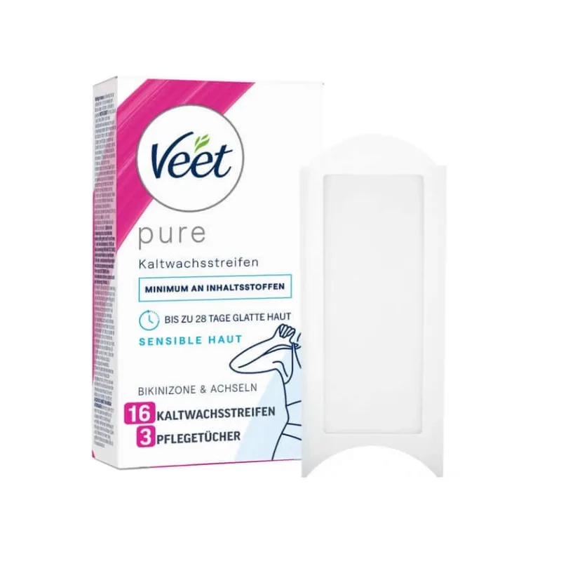 VEET benzi cu ceară rece pentru linia bikini și axile 16 buc — preț și oferte