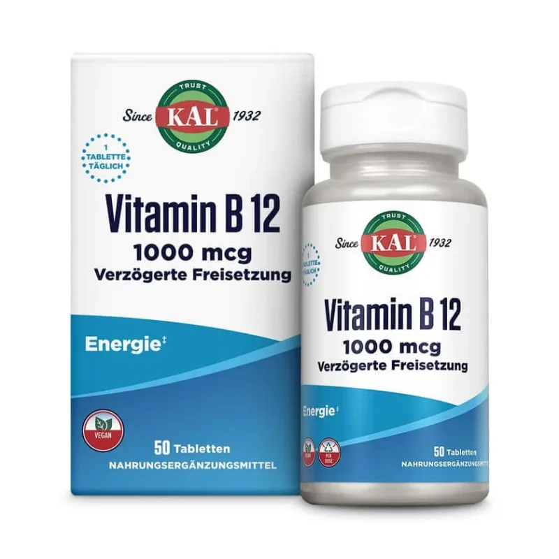KAL Vitamina B12 1000 mcg 50 St — preț și oferte