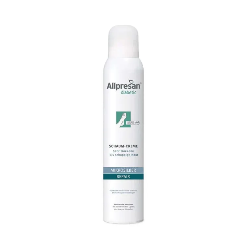 Allpresan diabetic MICROSILVER REPAIR spumă cremă 200 ml — preț și oferte