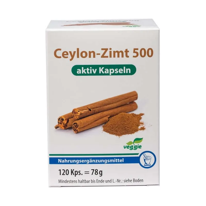 Scorțișoară de Ceylon 500 Capsule active 120 Capsule — preț și oferte