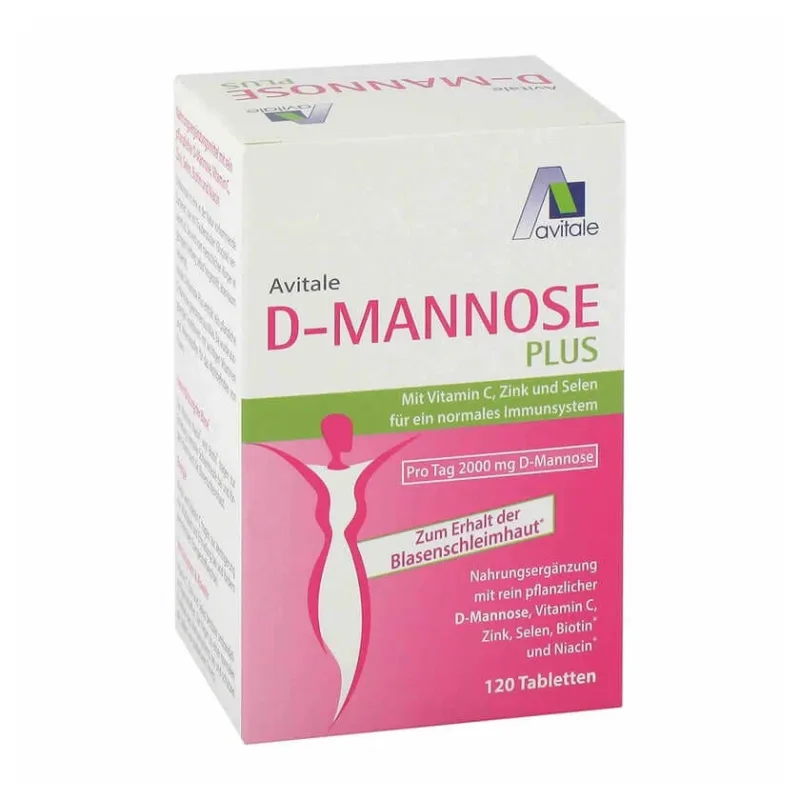 D-Mannose Plus 2000mg Tablete cu vitamine și minerale 120 Capsule — preț și oferte