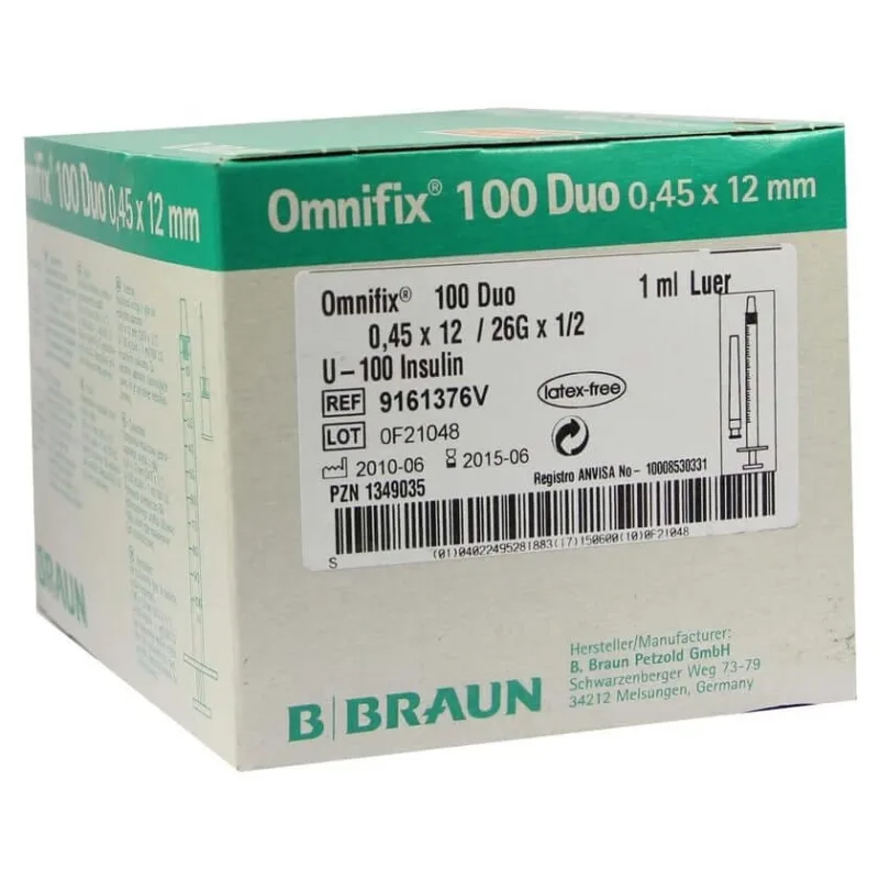 Omnifix Duo 100 seringi de insulină 1 ml 100X1 ml — preț și oferte