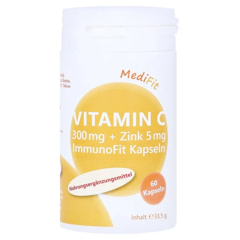Vitamina C 300 mg + zinc 5 mg ImmunoFit Capsulă 60 Capsule — preț și oferte