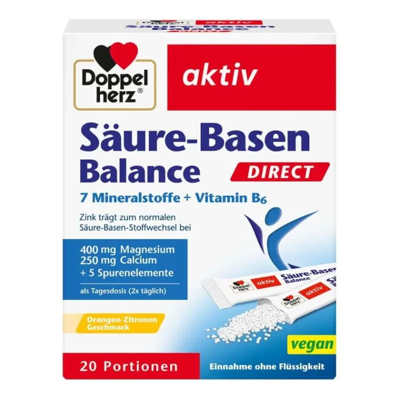 Double Heart Active Acid-Base Balance Direct 7 Minor Alkalis + Vitamina B6 20 Capsule — preț și oferte