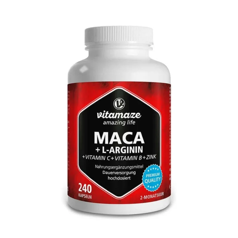 Vitamaze MACA 4:1 Doză mare + L-Arginină Capsule 240 Capsule — preț și oferte