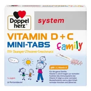 Double Heart Vitamina D+c Mini-tabs Family System 20 Capsule
