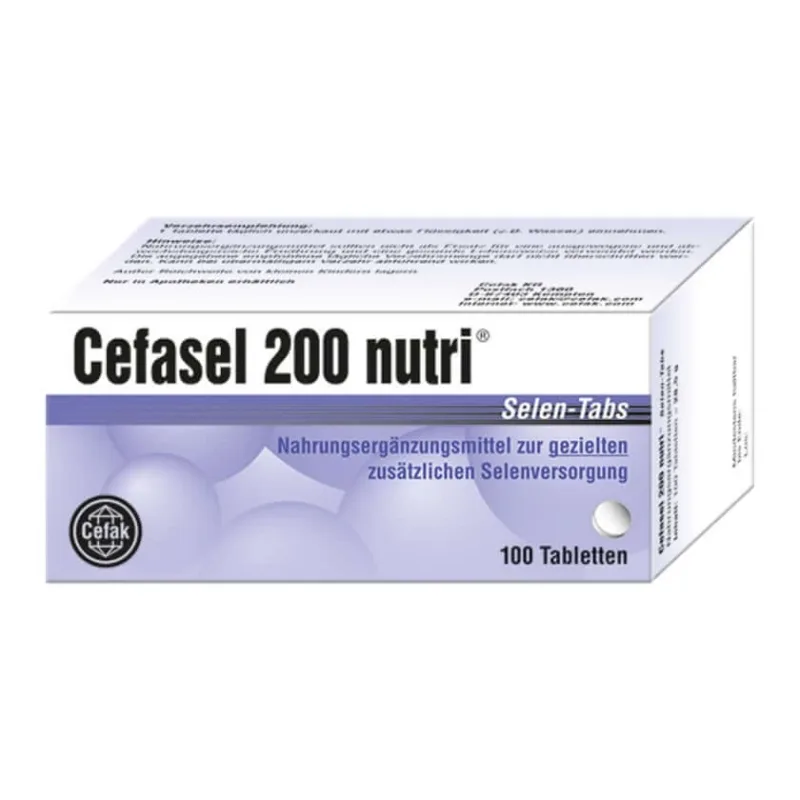 Cefasel 200 Nutri Selenium Tabs 100 Capsule — preț și oferte