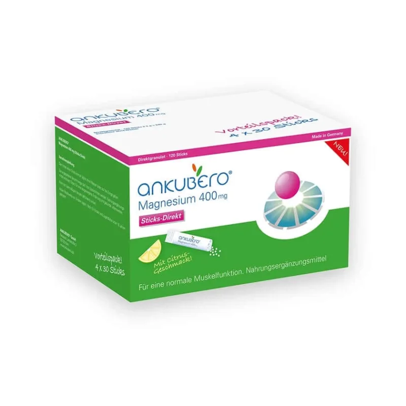 ANKUBERO Magneziu 400 mg Sticks Direct 120X2 g — preț și oferte