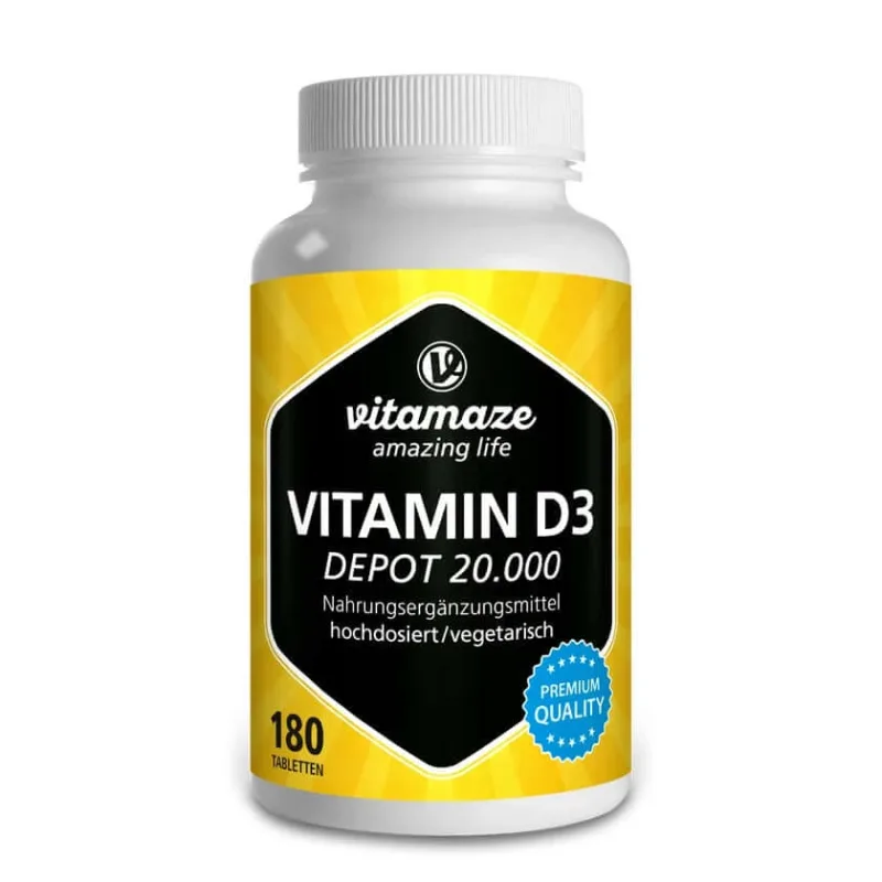 Vitamina D3 20.000 U.I. Depot doză mare 180 St — preț și oferte