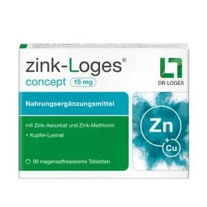Zinc-loges Concept 15 mg învelit enteric Ta 90 St — preț și oferte