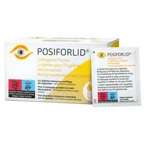 POSIFORLID Șervețele igienice pentru pleoape 50 buc. — preț și oferte