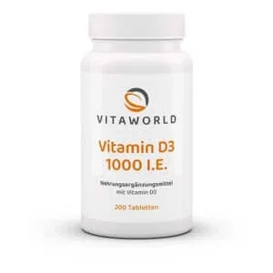 Vitaworld Vitamina D3 1000 U.I. 200 Capsule — preț și oferte