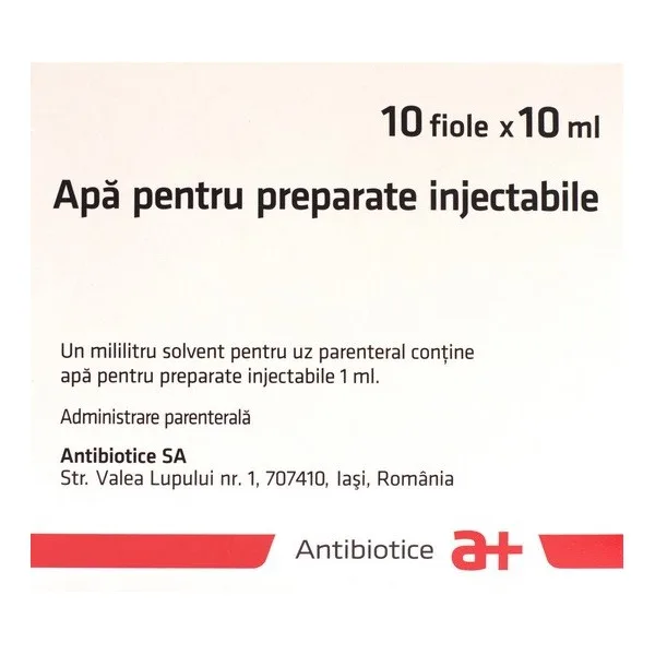 APA PENTRU PREPARATE INJECTABILE X 10 Antibiotice — preț și oferte