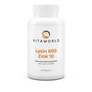 Lizină 600 mg plus zinc 10 mg 120 St — preț și oferte