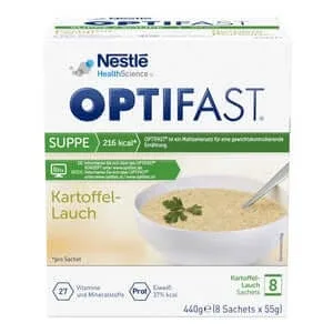 Supă Optifast Pulbere de cartofi și praz 8X55 g — preț și oferte
