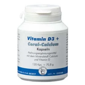 Vitamina D3 + Coral Calcium Capsule 120 Capsule