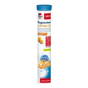 Double Heart Magneziu activ + calciu + D3 15 capsule
