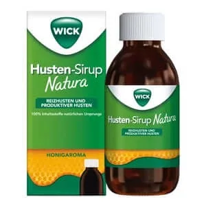 WICK Sirop de tuse Natura cu aromă de miere de la 12 ani 140 ml