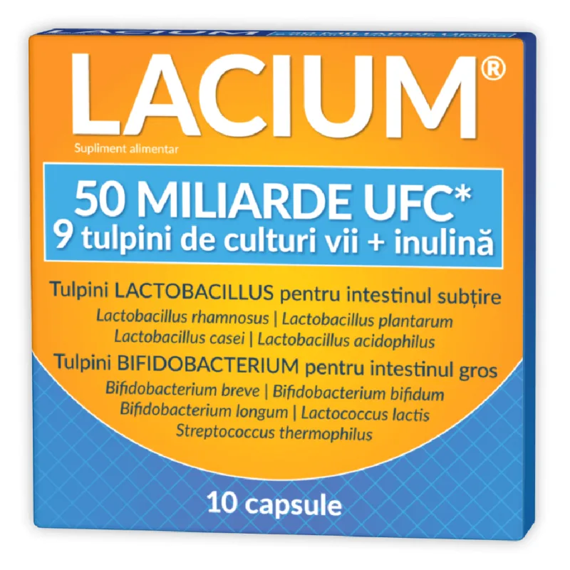 Lacium 50 miliarde UFC, 10 capsule, Zdrovit — preț și oferte