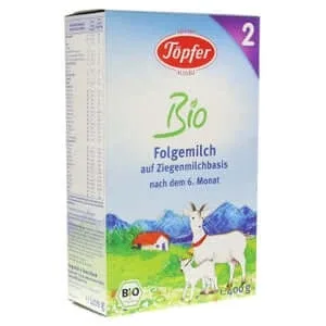 Töpfer lapte de continuare bio pe bază de lapte de capră 400 g — preț și oferte