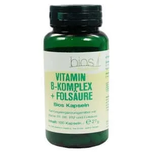 Vitamina B Complex + acid folic Bios Capsule 100 Capsule — preț și oferte