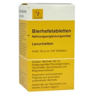 Drojdie de bere Tablete Levurinetten 250 St — preț și oferte