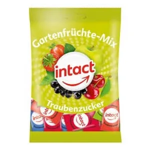 Intact dextroză plic amestec de fructe de grădină 75 g