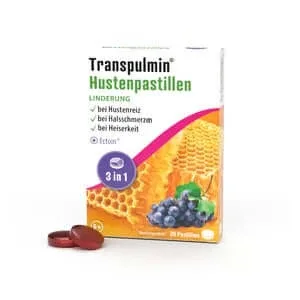 Pastile pentru tuse Transpulmin 20 St — preț și oferte