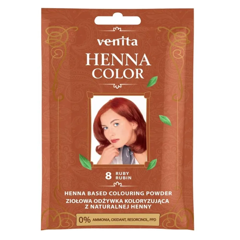 Venita Henna Color Balsam de culoare pe bază de plante cu henna naturală 8 Ruby — preț și oferte