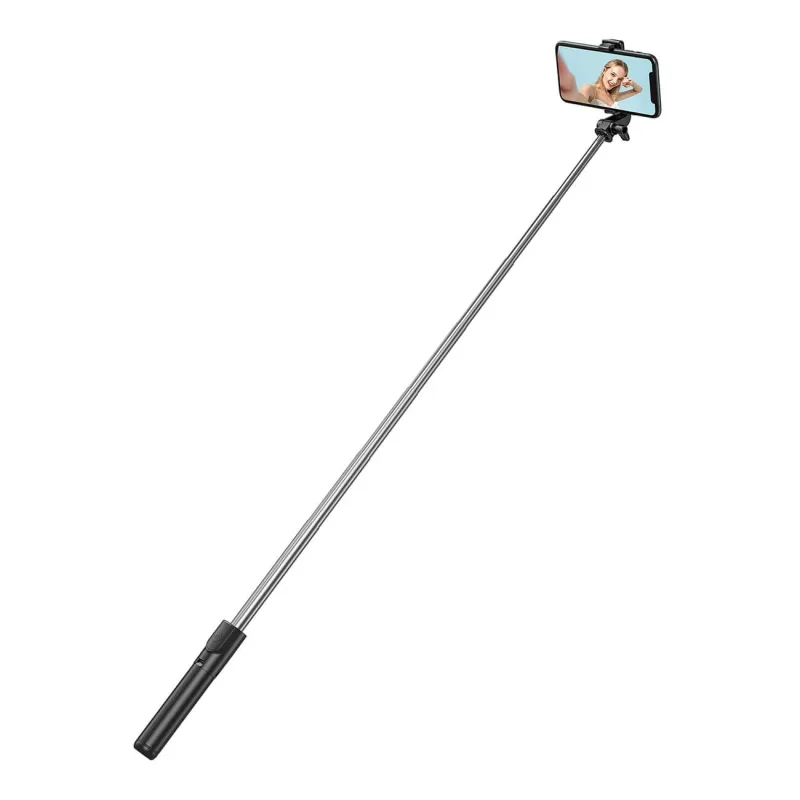 Selfie stick WHS1Y trepied telescopic 1m cu suport pentru telefon - negru — preț și oferte