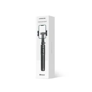 Selfie stick / pol telescopic cu suport și telecomandă Bluetooth de 1,5 m Ugreen LP586 - negru