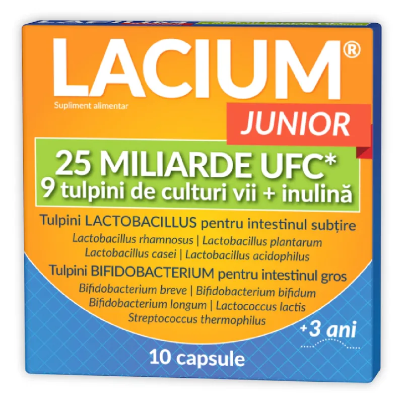Lacium Junior 25 miliarde UFC, 10 capsule, Zdrovit — preț și oferte