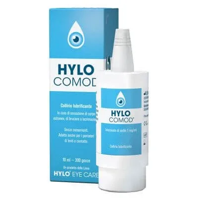 Hylo-comod picături oculare hialuronat de sodiu 0,1% flacon 10 ml — preț și oferte