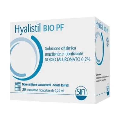 Hyalistil bio pf soluție oftalmică doză unică fără fosfat pe bază de acid hialuronic 0,2% 30 flacoane 0,25 ml — preț și oferte
