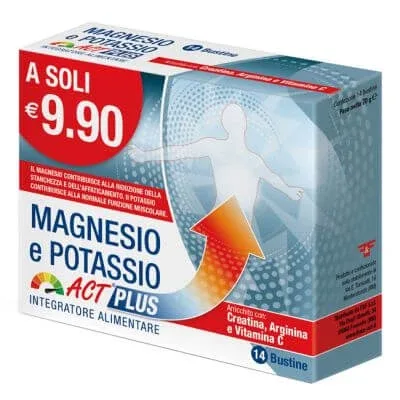 Magneziu și potasiu acționează plus 14 pliculețe — preț și oferte