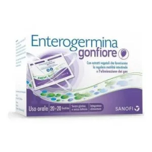Enterogermina bloat 20 de pliculețe din două părți