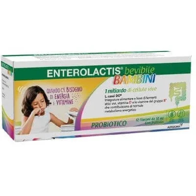 Enterolactis de băut pentru copii 12 fiole x 10 ml — preț și oferte