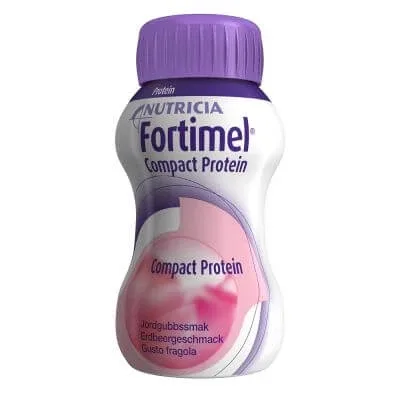 Nutricia fortimel compact protein cu aromă de fructe roșii răcoritoare 4 x 125 ml sticle — preț și oferte