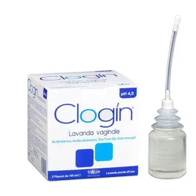 Clogin duș vaginal 5 flacoane 100 ml + 5 canule vaginale de unică folosință — preț și oferte