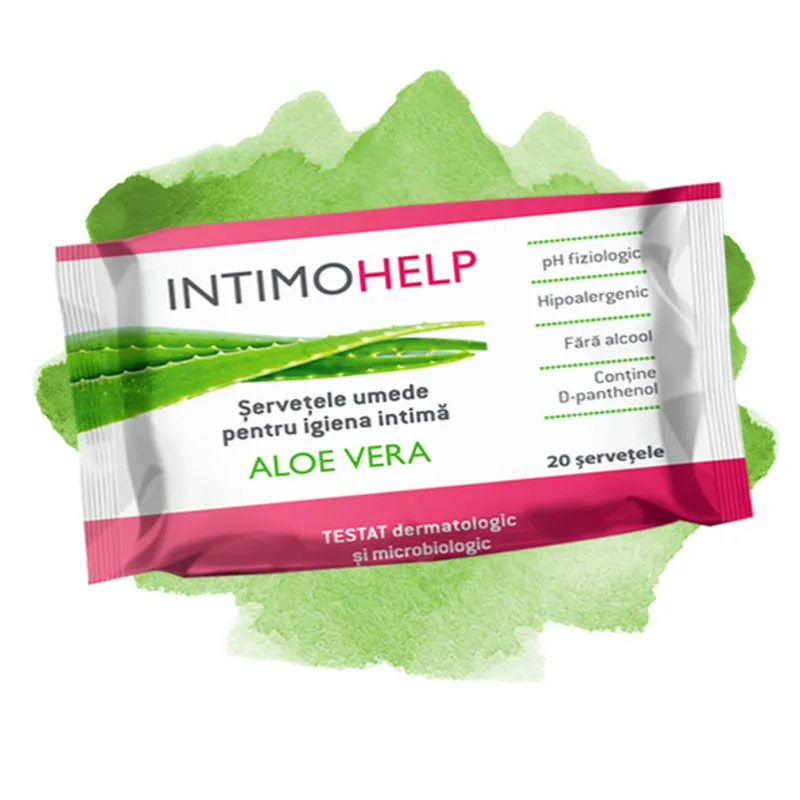 IntimoHelp servetele umede pentru igiena intima Aloe vera, 20 servetele ZDROVIT — preț și oferte