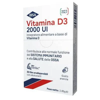 Vitamina d3 ibsa 2000 ui 30 Filme orodispersabile — preț și oferte