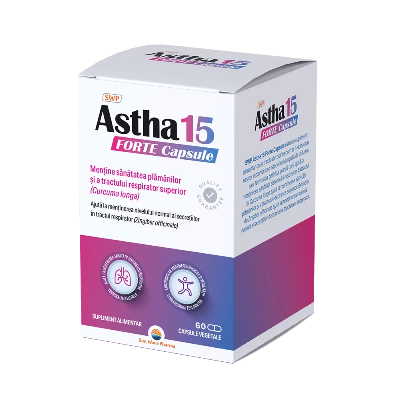 Astha 15 Forte, Sun Wave Pharma | 60 capsule — preț și oferte