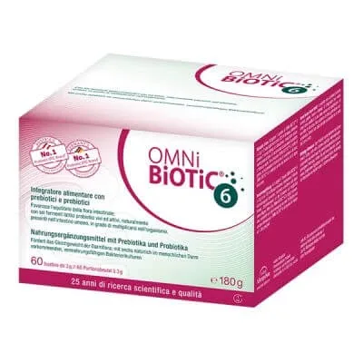 Omni biotic 6 pulbere 60 pliculețe de 3 g — preț și oferte