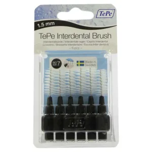 Perie interdentară TEPE 1.5mm negru 6 buc
